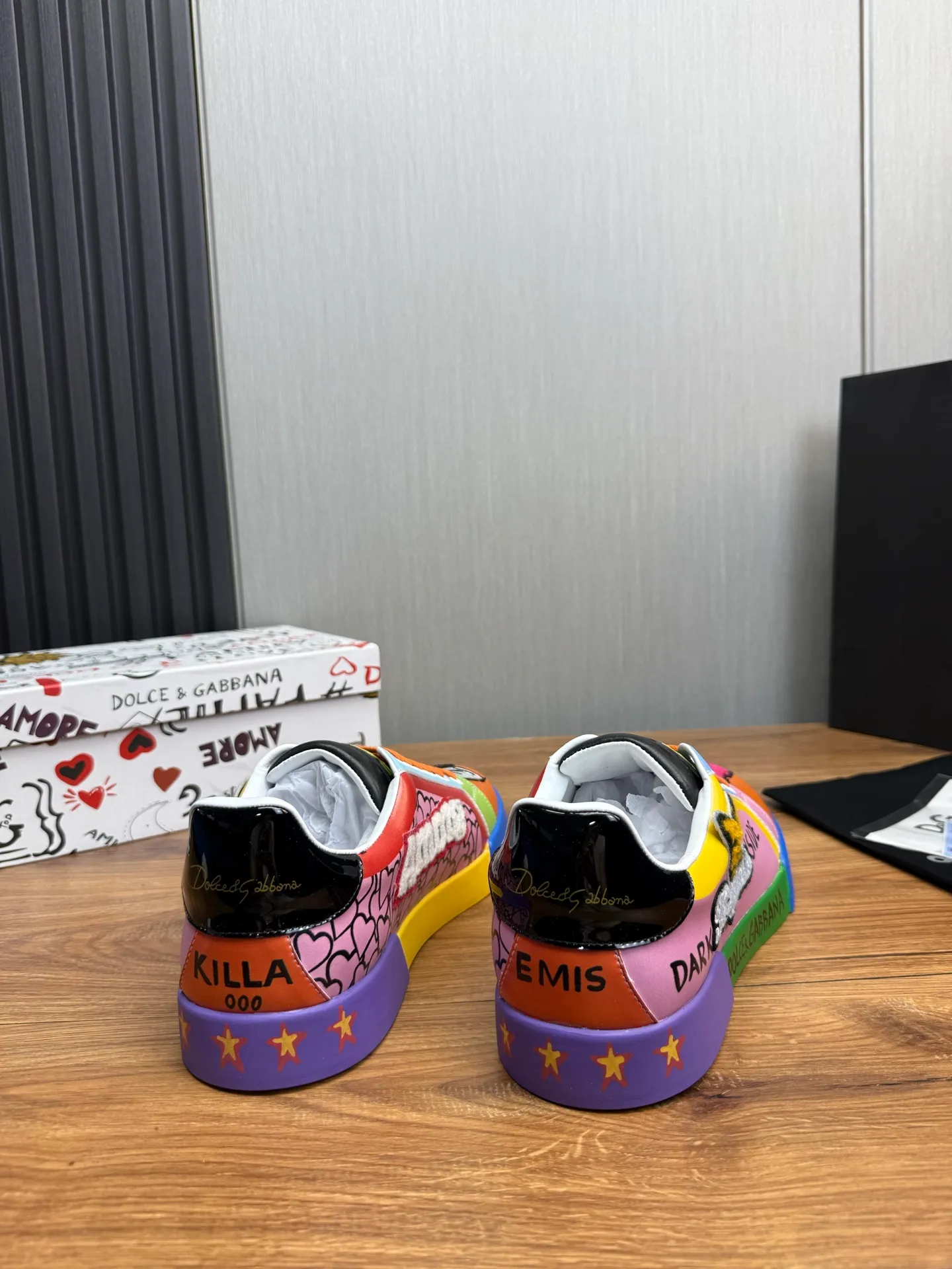 Men's men's shoes 💰520💰 Dolce & gabbana (DG) official website synchronized new models 💥1 fashionable hot models: 1 Exclusive mold opening ✅Imported cowhide for the upper, unique brand style logo upper 💥Sheepskin feet 🐑Original private mold outsole ✔️36-44 (38.45 custom-made, non-refundable)
